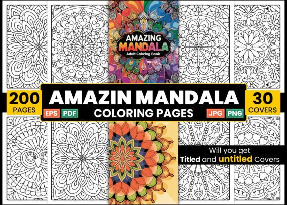 Download Amazing Mandala Adult Coloring Book - Coloring Collection
