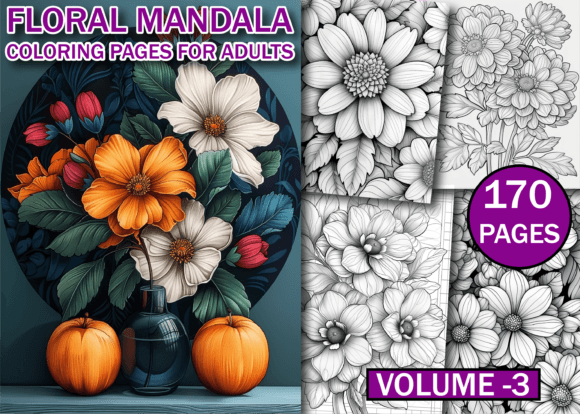 Download Floral Mandala Coloring Book V-2 - Coloring Collection