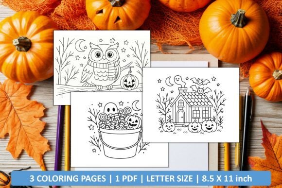 Download Cute Happy Halloween Coloring Pages - Coloring Collection