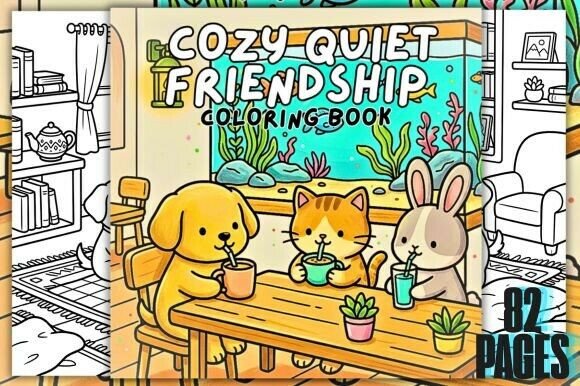 Download Cozy Quiet Friendship Coloring Book - Coloring Collection