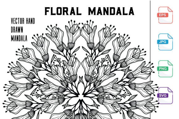 Download Flower Mandalas Coloring for Book - Coloring Collection