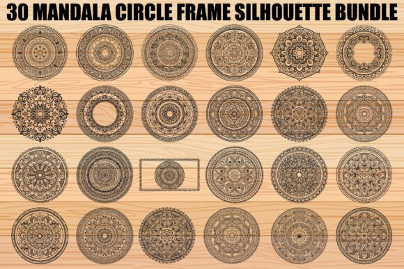 Download Mandala Circle Frame SVG Bundle - Svg bundle Collection