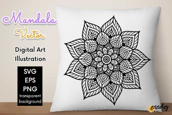 Download Black and White Mandala Vector - Black and white mandala Collection