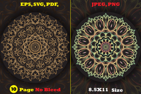 Download Monochrome Circles Mandala Coloring Page - Coloring Collection