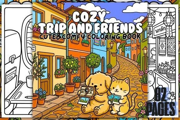 Download Cozy Trip and Friends Coloring Book - Coloring Collection