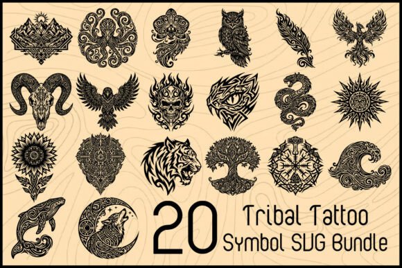 Download Tribal Tattoo Symbol SVG Bundle - Svg bundle Collection