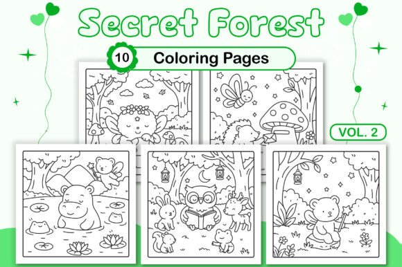 Download Secret Forest Coloring Pages Vol. 2 - Coloring Collection