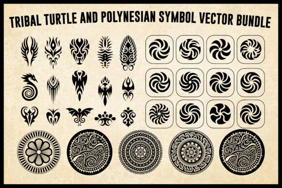 Download Tribal Mandala Tattoo Design Bundle - Tribal mandala Collection