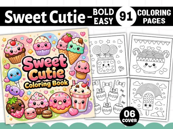 Download Sweet Cutie Bold and Easy Coloring Pages - Coloring Collection