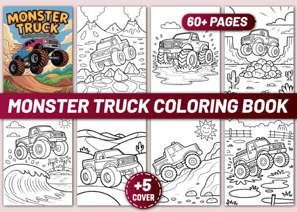 Download MONSTER TRUCK COLORING BOOK for KIDS - Coloring Collection