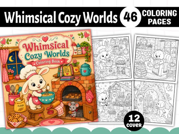 Download Whimsical Cozy Worlds Coloring Pages - Coloring Collection