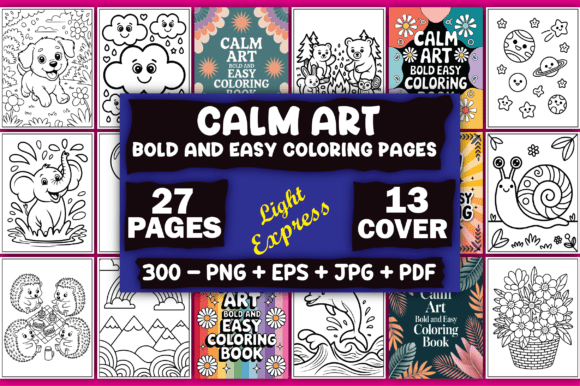 Download Bold and Easy Calm Art Coloring Pages - Coloring Collection