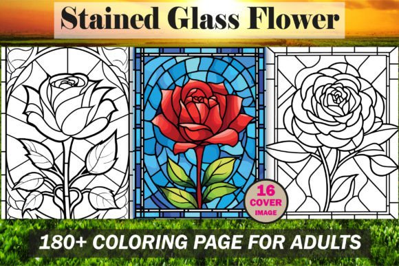 Download Stained Glass Flower Coloring Book - KDP - Coloring Collection