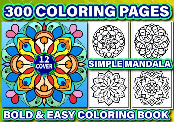 Download Simple Mandala Bold &amp; Easy Coloring Book - Coloring Collection