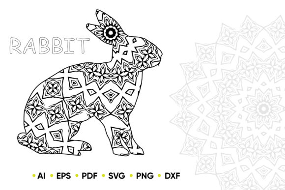 Download Mandala Rabbit for KDP Coloring Book - Coloring Collection
