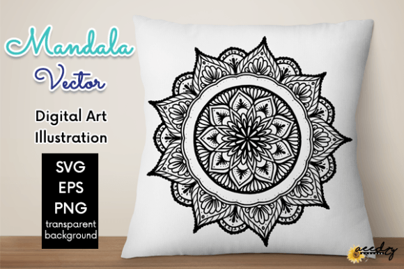 Download Black and White Mandala Vector - Black and white mandala Collection