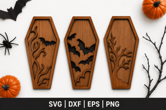 Download Halloween Coffin Wall Decor SVG Bundle - Svg bundle Collection
