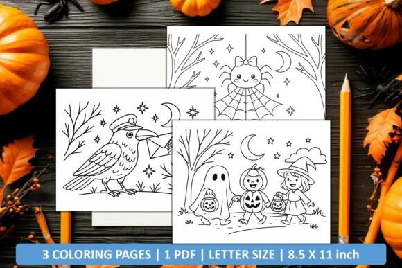Download Cute Happy Halloween Coloring Pages - Coloring Collection