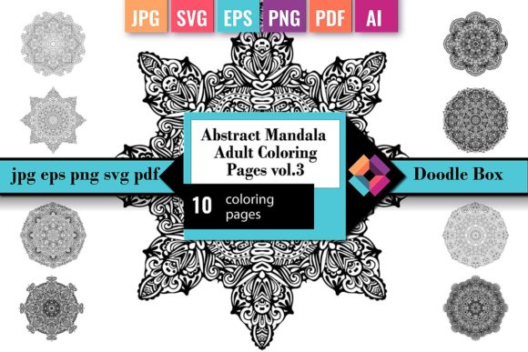 Download Abstract Mandala Coloring Pages Vol.3 - Coloring Collection