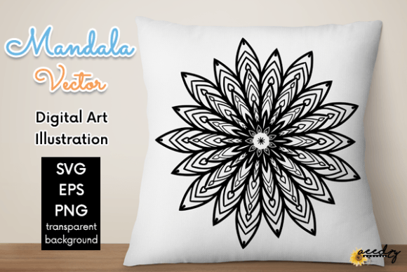 Download Black and White Mandala Vector - Black and white mandala Collection