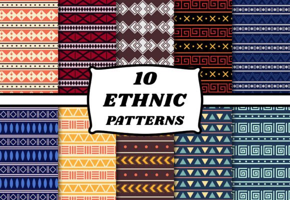 Download Ethnic Pattern Set Geometry Shape Art - Shape Collection