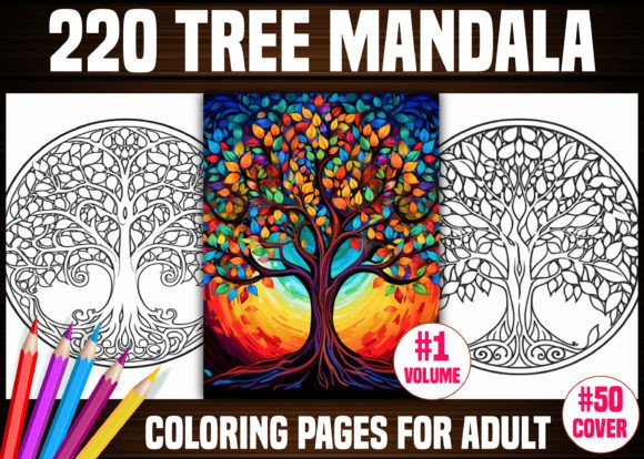 Download 220 Tree Mandala Coloring Pages - KDP - Coloring Collection