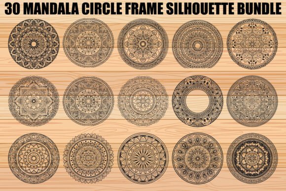 Download Mandala Circle Frame SVG Bundle - Svg bundle Collection