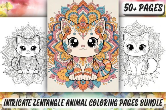 Download Intricate Zentangle Animal Coloring Page - Coloring Collection