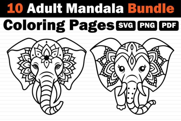 Download Adult Mandala Coloring Pages Bundle - Coloring Collection