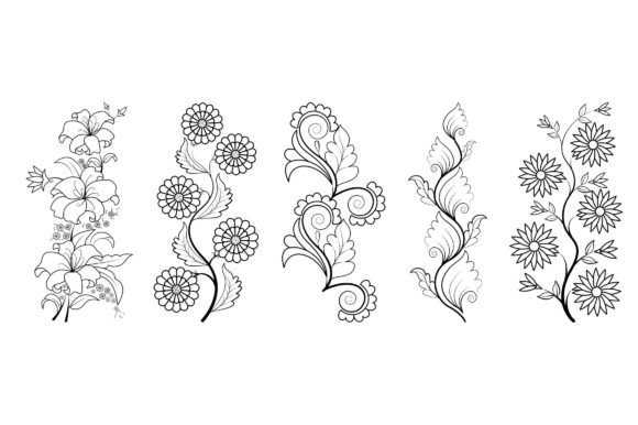 Download Floral Coloring Page Book for Kids V.4 - Coloring Collection