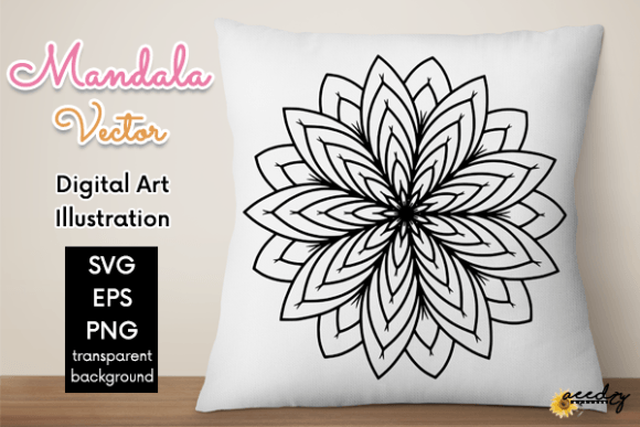 Download Black and White Mandala Vector - Black and white mandala Collection