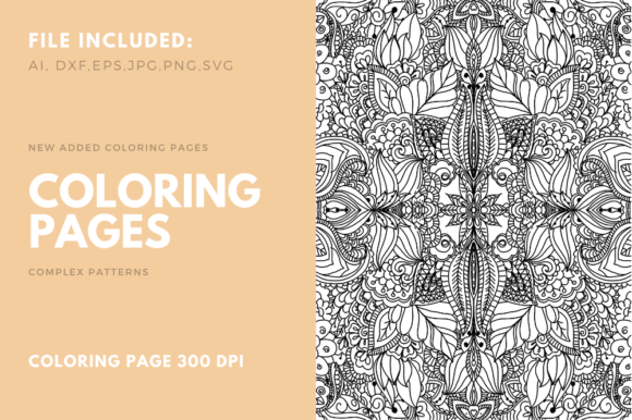 Download Coloring Page Complex Pattern for POD 03 - Coloring Collection