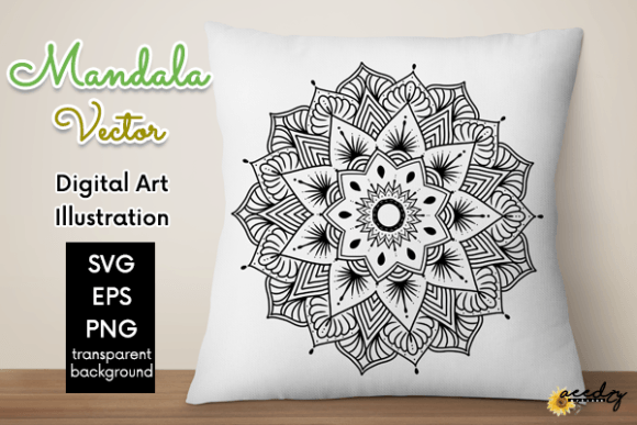 Download Black and White Mandala Vector - Black and white mandala Collection