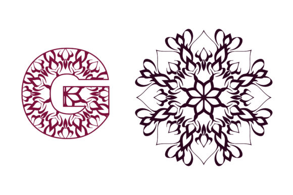 Download Mandala Font Alphabet G Style - Style Collection