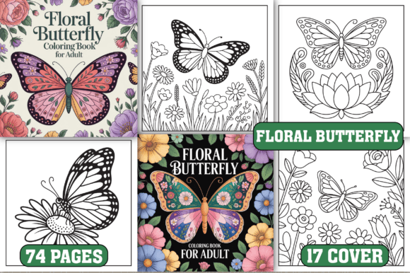 Download 74 Floral Butterfly Coloring Pages - Coloring Collection