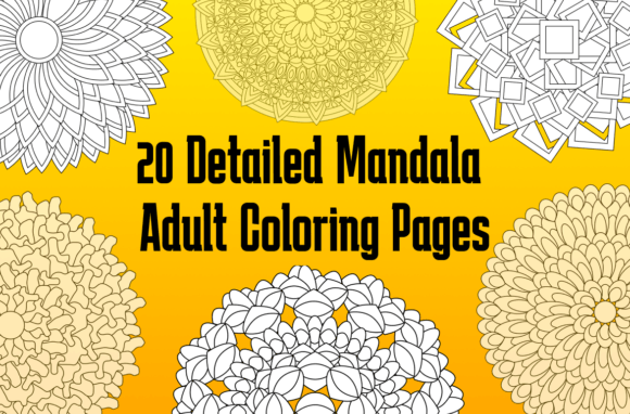 Download 20 Detailed Mandala Adult Coloring Pages - Coloring Collection