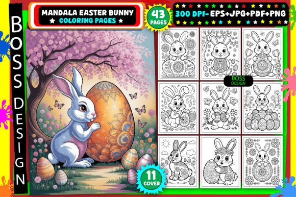 Download Mandala Easter Bunny Coloring Pages - Coloring Collection